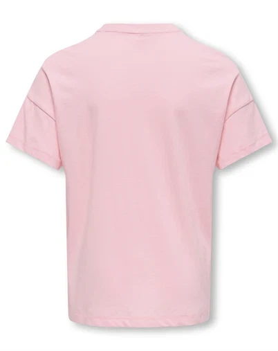 Kids Only - KOGLimone Life Print T-shirt - Trickled Pink